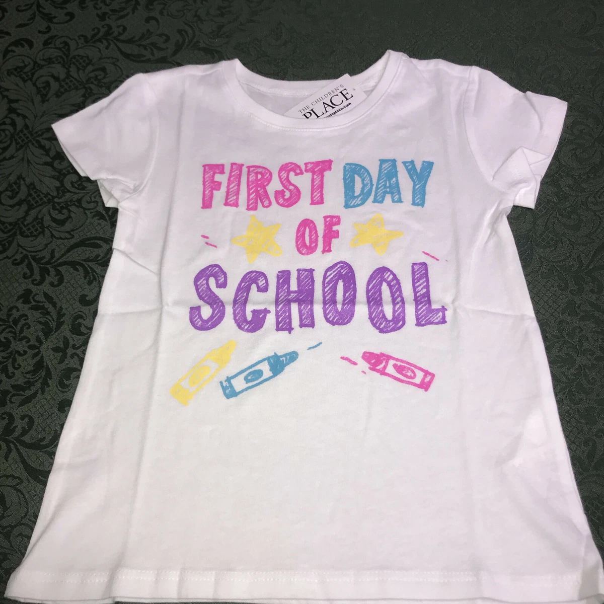 first day of preschool shirt girl