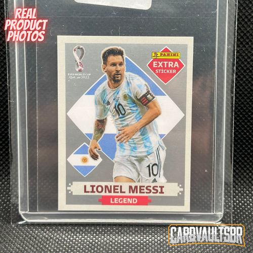 Panini FIFA World Cup Qatar 2022 SILVER Extra Sticker Lionel Messi eBay