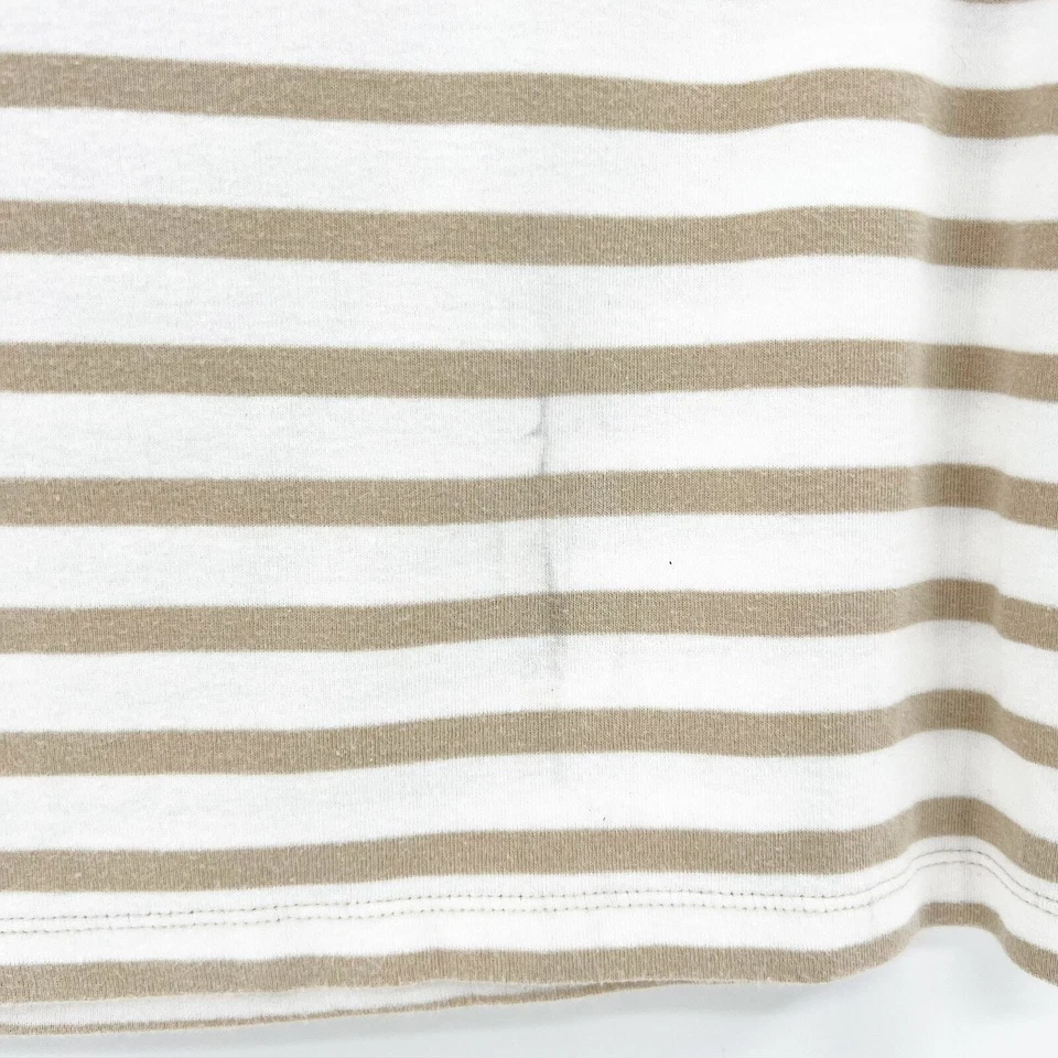 Gap Women's White Tan Striped Sleeveless Pullover Tank Top Size XL - Изображение 3 из 4