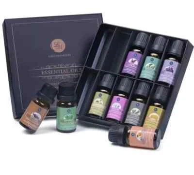 Essential Oils Aromatherapy Gift Set Laguna Moon 10 bottles, diffuser