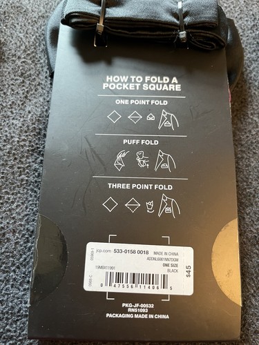 3 Black & Silver Gray J Ferrar Adjustable Pretied Bowtie Bow Tie MSRP $35 - $45 - Picture 6 of 7
