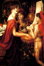 THE BEAUTIFUL HAND WOMAN WASHING HANDS BEAUTY BY DANTE GABRIEL ROSSETTI REPRO