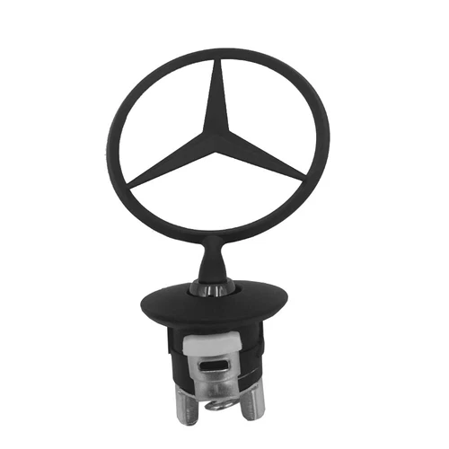 Emblem Stern Schwarz 44mm Motorhaube Mercedes W204 W211 W212 W210 W220 - Bild 13 von 13
