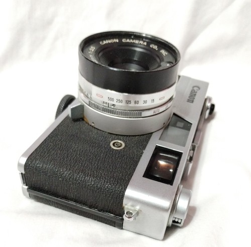 Canon Kamera Canonet QL25 Vintage und zwei Blitzgeräte alle für Teile oder Reparatur ungetestet - Bild 5 von 14
