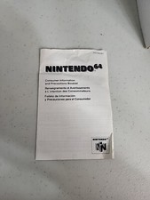 N64 Nintendo 64 Consumer Information And Precautions Booklet NUS-USA/CAN-1