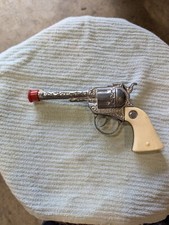 Vintage 1950s Buckaroo Metal Kids Toy Replica Cap Gun with White Grips