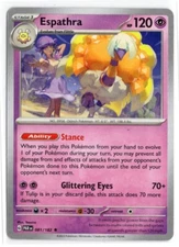 Pokemon Paradox Rift NON-HOLO 081/182 Espathra DECK EXCLUSIVE