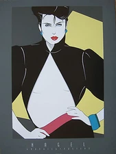 PATRICK NAGEL SITE:  POSTER PRINT OPEN JACKET, MINT / w/ best prices!