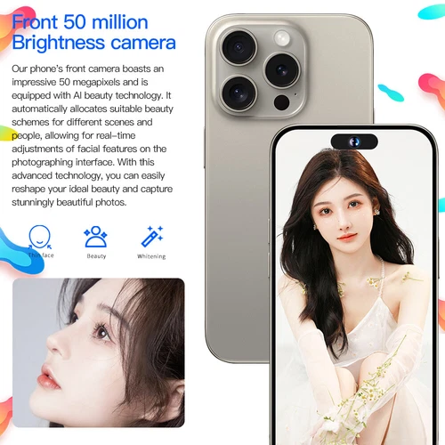 Cheap 5G Unlocked 6.8" Smartphone Dual Sim Mobile Phone New Android 16GB +1TB - Picture 8 of 23