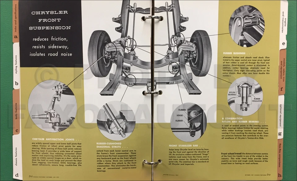 Chrysler Ross 1958 libro de datos de juguetes opciones originales Foto 2 de 2