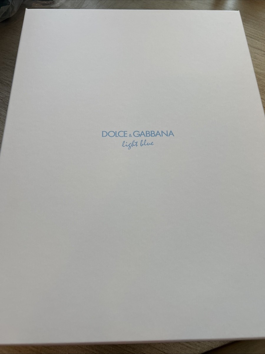 Dolce & Gabbana Light Blue Beach Towel Lemons w/ Box * NEW OLD