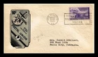 UNIVERSAL POSTAL UNION AIR MAIL FDC SCOTT C42 IOOR CACHET US COVER