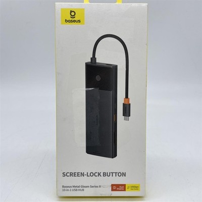 Baseus 10-in-1 Docking Station USB C 10 Gbps Up to 4K@120 Hz, USB C Hub mit 2 HD
