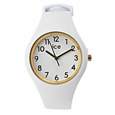 Ice-Watch ICE014759 ICE Glam White Silicone Small Gold Ring Ladies New R8041374