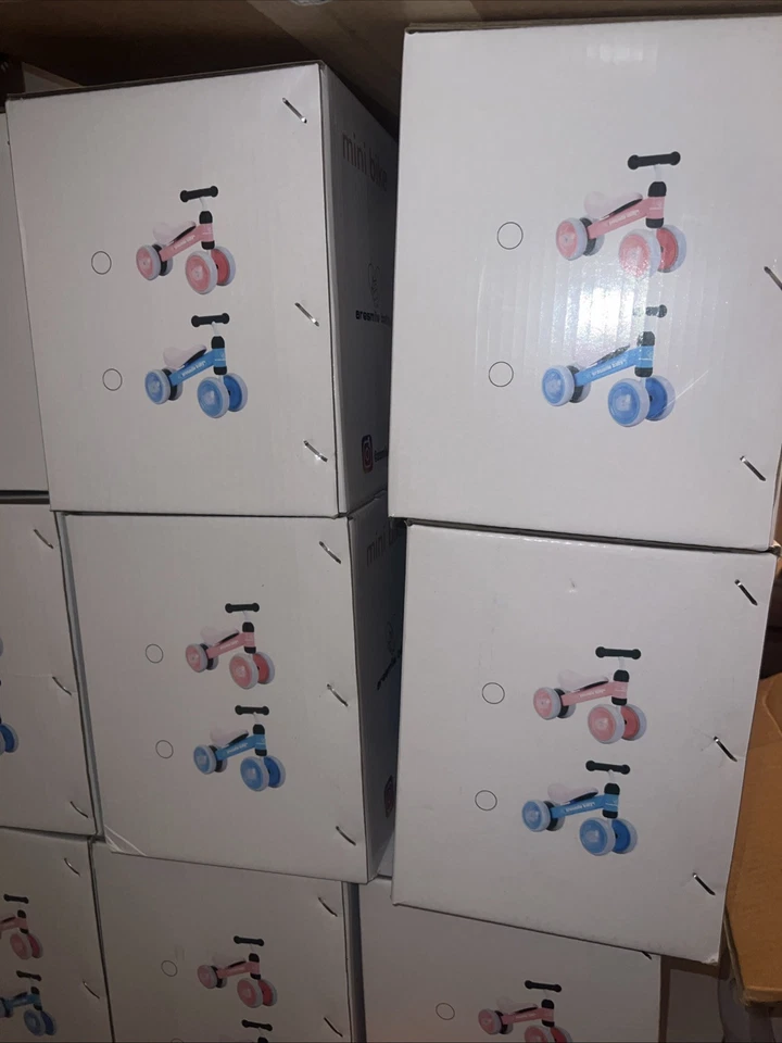 Mini  Baby Balance Bike for 1 Year Old Boys Girls 12-24 Month, 4 Wheels Toddler - Image 2 of 2