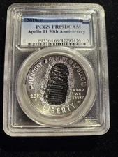 2019-P Apollo 11 Commemorative Dollar PR69 DCAM PCGS Blue Label