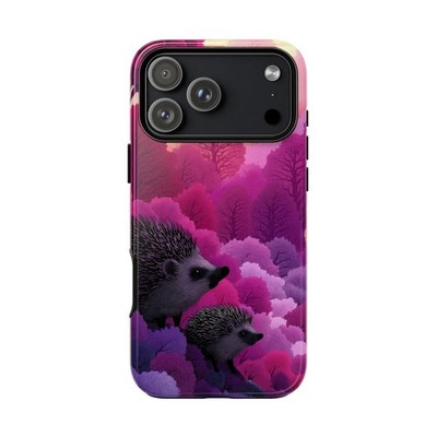 Phone Ink - iPhone/Galaxy/Pixel - Tough Case - Hedgehog Pink Purple Dream