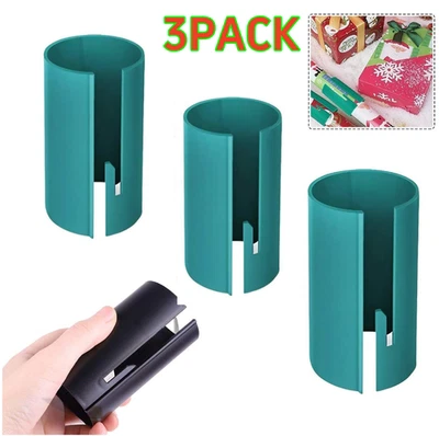 ANIANHAO 3Pcs Sliding Wrapping Paper Cutter Craft Seconds Christmas Wrap Paper Cut Tools