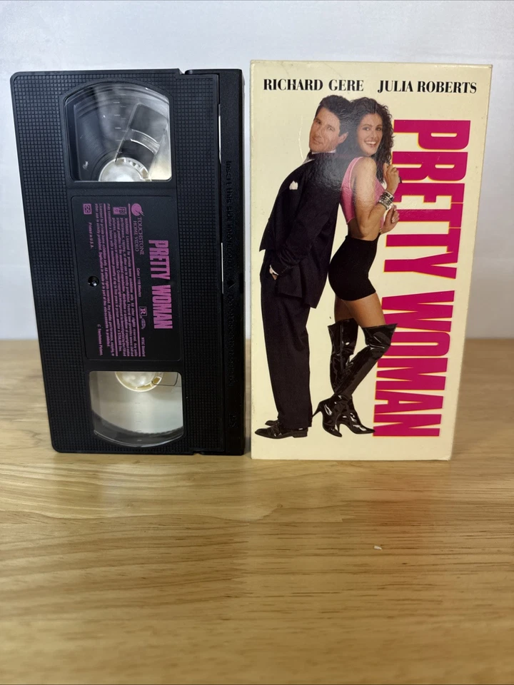 Pretty Woman (VHS, 1990) Richard Gere Julia Roberts Foto 4 de 4