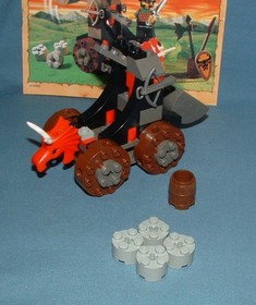 CASTLE, KNIGHTS KINGDOM CATAPULT CRUSHER SET 6032 - LEGO - 2000 - USED