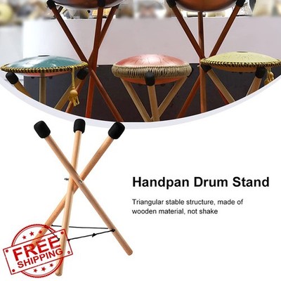 Bibabala Handpan Drum Stand Beech Wood Tripod 12-22 Inch
