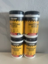 Firm Grip Disposable Hand Sanitizing Wipes 100 Ct Ea –4 Pack –Kills 99.99% Germs