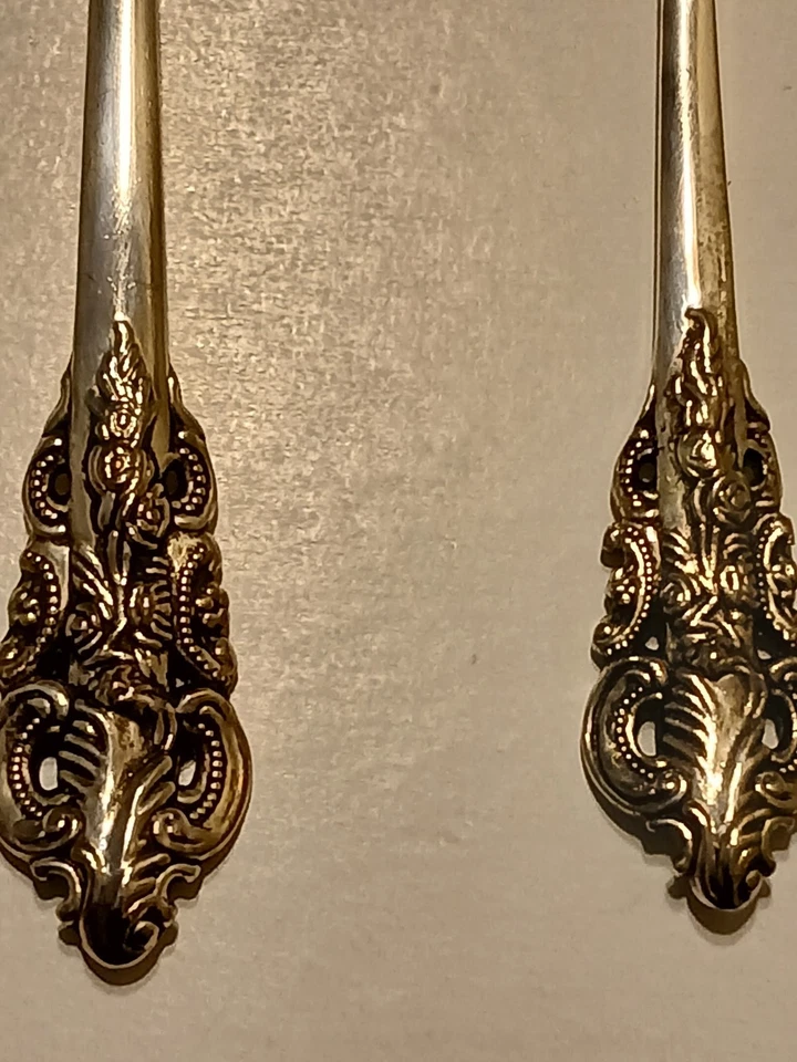 Juego de tenedor y cuchara barroco de "Godinger" - ¡Muy bonito! Foto 4 de 4