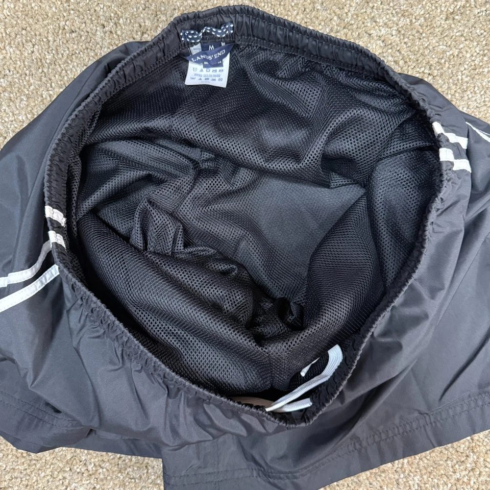 Lands' End туризм спортивные шорты женщин средний 10-12 черный в полоску сетки с подкладкой - Изображение 3 из 4