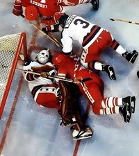  HOCKEY PHOTO PRINT NHL TEAM USA JIM CRAIG KEN MORROW 