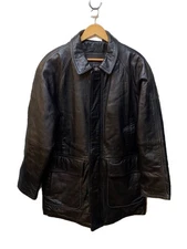 Car Coat/D Homme A Homme/Leather Jacket Blouson/L/Leather/Black 3612