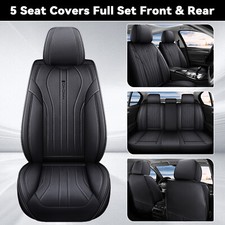5seat Nappa Leather Car Seat Covers Full Surround Cushion Protector For Toyota 5seat Nappa Leather Car Seat Covers Full Surround Cushion Protector For Toyota