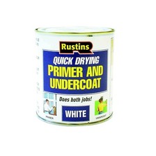 Rustins Quick Dry Primer & Undercoat White 500 ml – Wood, MDF, Plaster & More