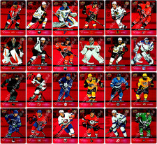 2019-20 UPPER DECK TIM HORTONS RED DIE CUTS COMPLETE 33 Hockey CARD Parallel Set