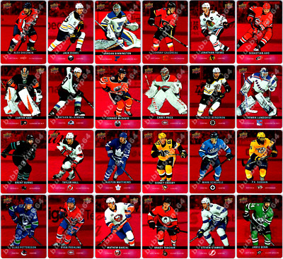 2019-20 UPPER DECK TIM HORTONS RED DIE CUTS COMPLETE 33 Hockey CARD Parallel Set