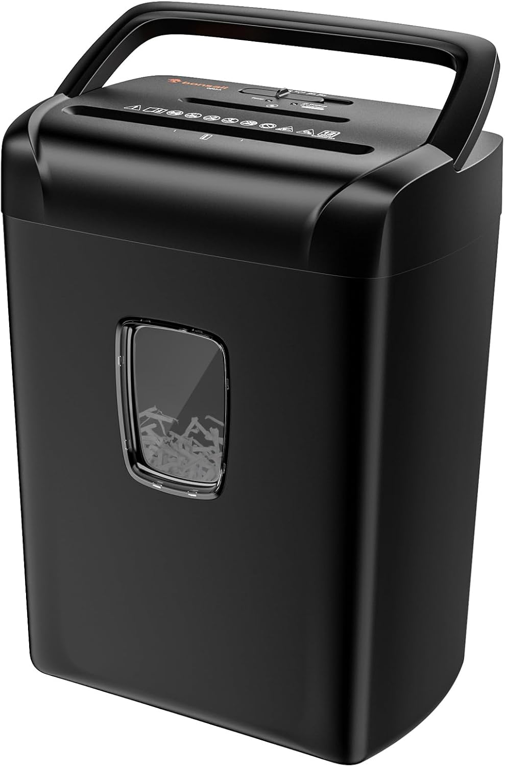12-Sheet Paper Shredder for Home Office Use, 10-Minute Cross Cut Shredder with 5