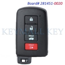 281451-0020 Smart Remote Key Fob For Toyota Avalon Camry Corolla Hyq14fba