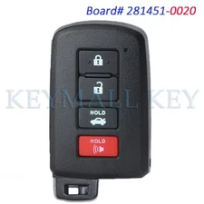 281451-0020 Smart Remote Key Fob for Toyota Avalon Camry Corolla HYQ14FBA