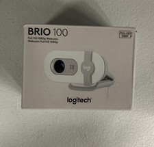 Logitech - Brio 100 1080p Full HD Webcam for Meetings and Streaming - Off-White