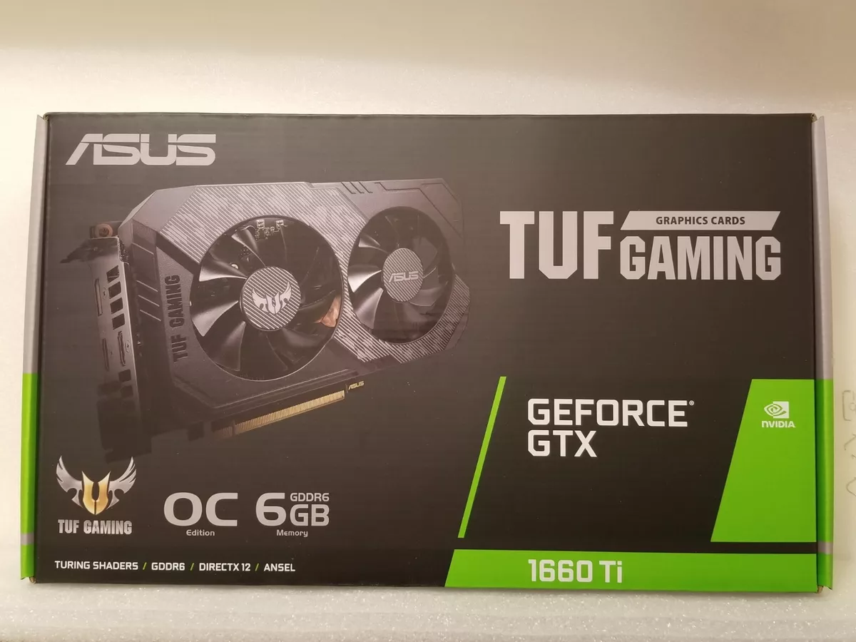 ASUS TUF Gaming NVIDIA GeForce GTX 1660 Ti 6GB GDDR6 Graphics Card