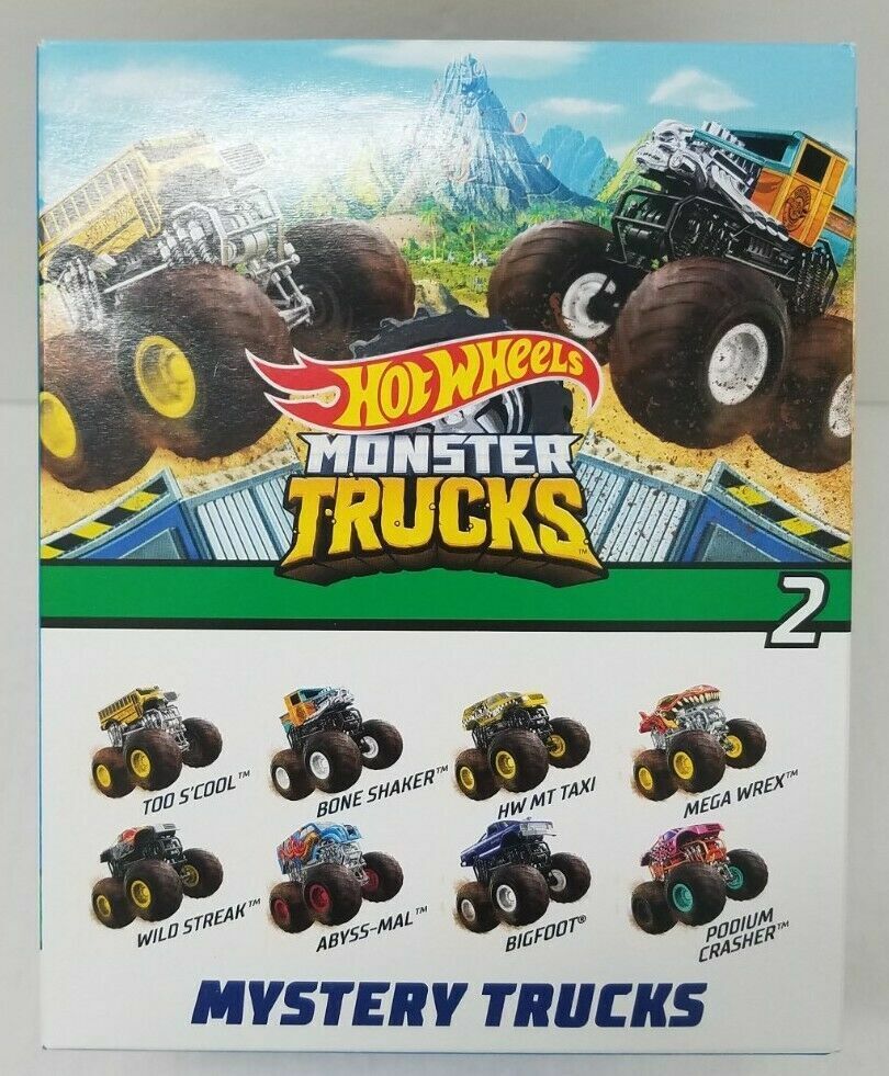 Hot Wheels Mystery Monster Trucks Series 2 With Power Key V8