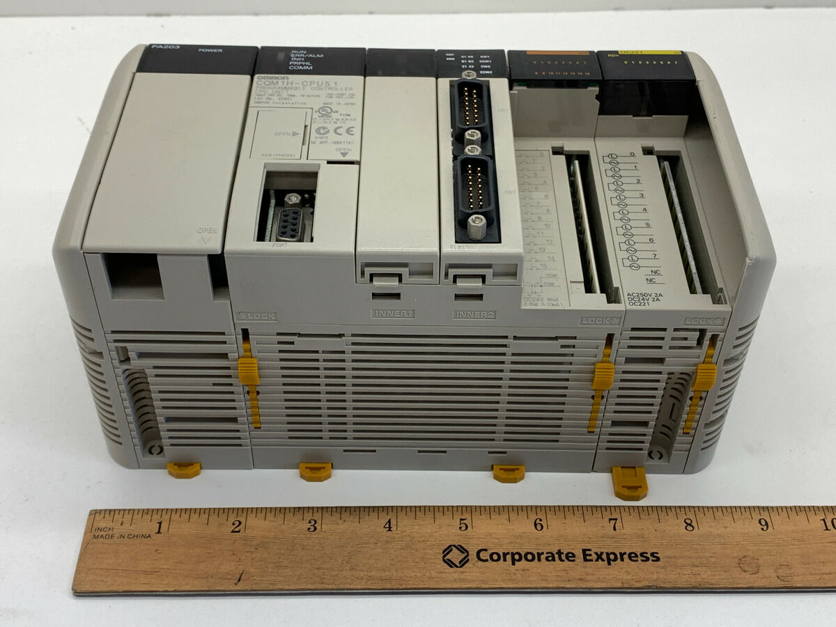 Omron CQM1H-CPU51 Programmable PLC Controller CPU with PA203 Omron CQM1H-CPU51 Programmable PLC Controller CPU with PA203