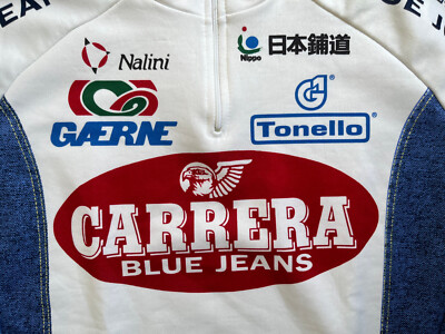Maillot Cycliste Nalini Carrera Tassini Tour 1996, Taille 4/L, Manches Courtes
