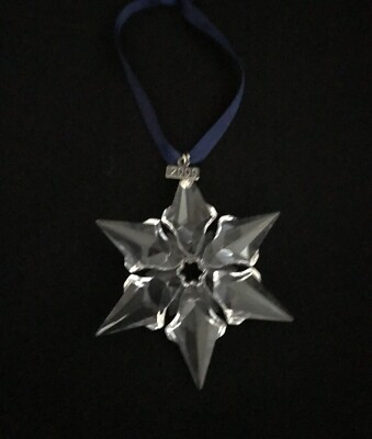 置物 SWAROVSKI CHRISTMAS ORNAMENTS 2000 Swarovski Annual 2000 Snowflake Christmas Ornament New in box | eBay