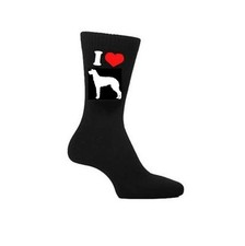 I Love Irish Wolfhound dog Socks, Hounds Dogs Owners Socks Novelty Gift