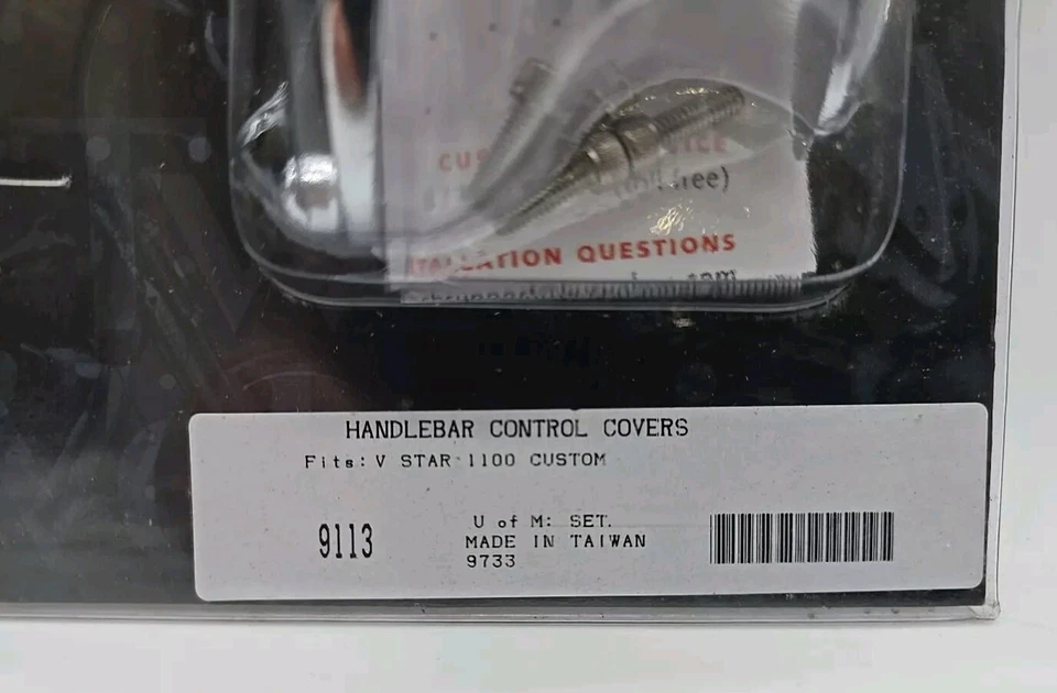 Kuryakyn 9113 Handlebar Control Covers For Yamaha V Star 1100 Custom New  - Image 2 of 4