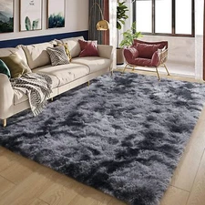 Kid Friendly Shaggy Rugs Soft Fluffy Shag Area Rug Living Room Bedroom Carpet 