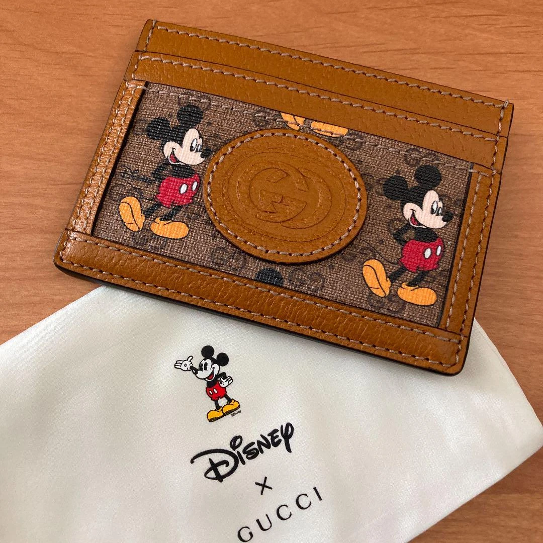 Gucci mickey card holder sales