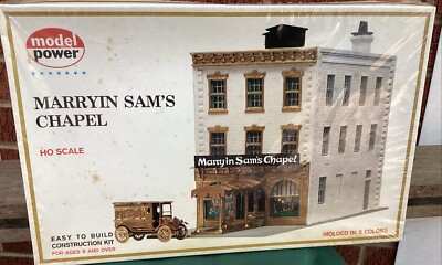 Model Power 457 HO Scale Marryin Sam's Chapel Factory Sealed Box New Old Stock