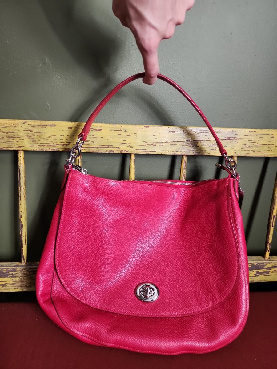 バッグ Vintage Coach Flap Lether Shoulder Red Vintage Coach | Sonoma Full Flap Natural Grain | 4928 | Red