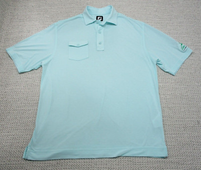 FootJoy Golf Polo Shirt Mens Medium Logo Lake Havasu Golf Club Pocket Casual